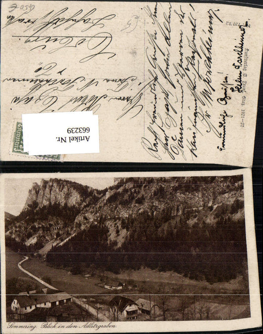 663239,Semmering Blick in den Adlitzgraben