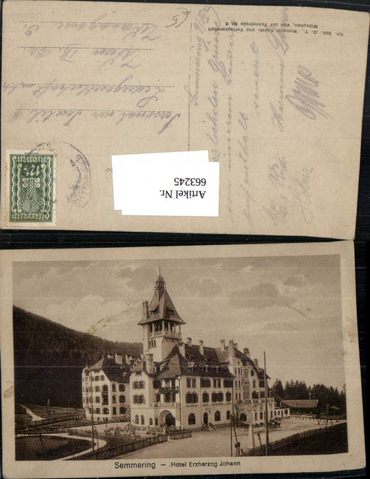 663245,Semmering Hotel Erzherzog Johann
