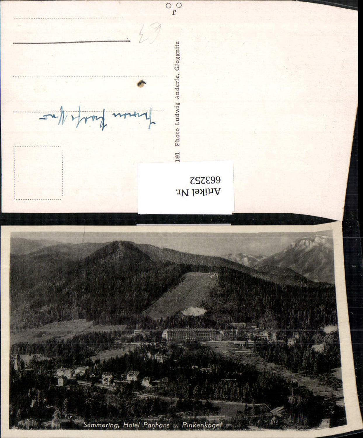 663252,Semmering Hotel Panhans u. Pinkenkogel