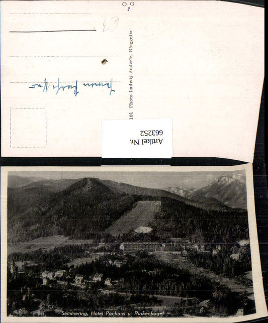 663252,Semmering Hotel Panhans u. Pinkenkogel