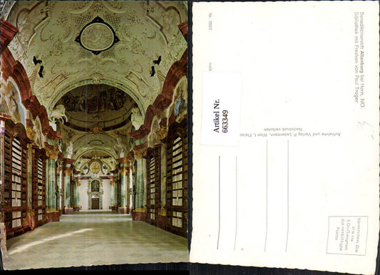 663349,Altenburg b. Horn Benediktinerstift Bibliothek