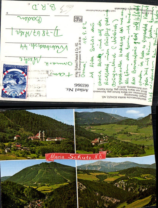 663366,Mehrbild Ak Schottwien Maria Schutz Wallfahrtskirche