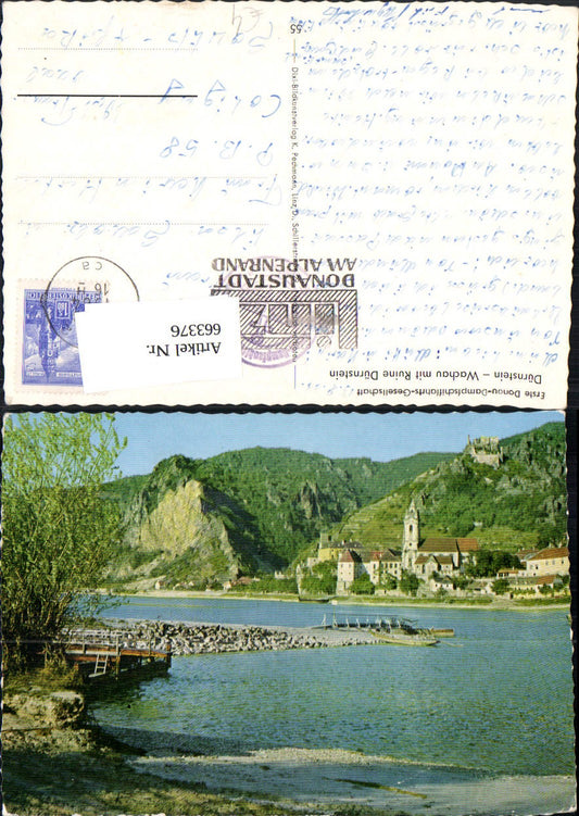 663376,Dürnstein Wachau mit Ruine Dürnstein