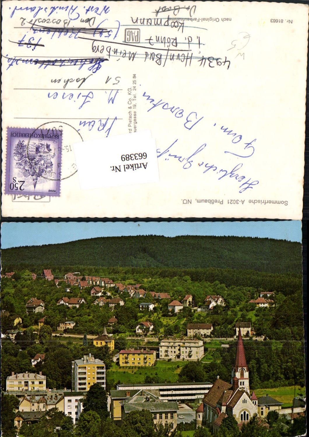 663389,Preßbaum Ansicht Pressbaum