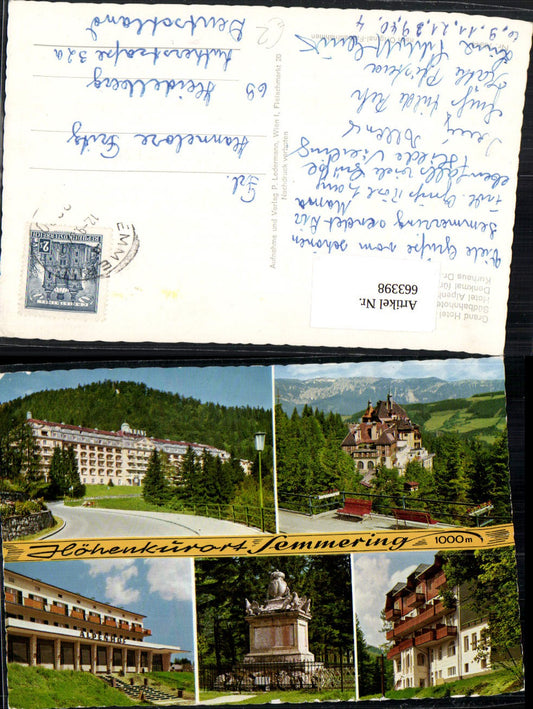 663398,Kurort Semmering Grand Hotel Südbahnhotel