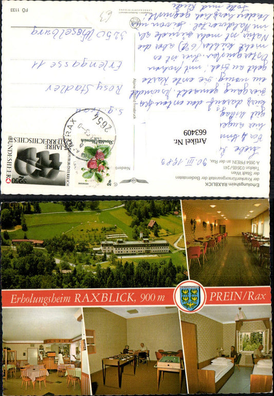 663409,Mehrbild Ak Reichenau Prein a. d. Rax Erholungsheim Raxblick