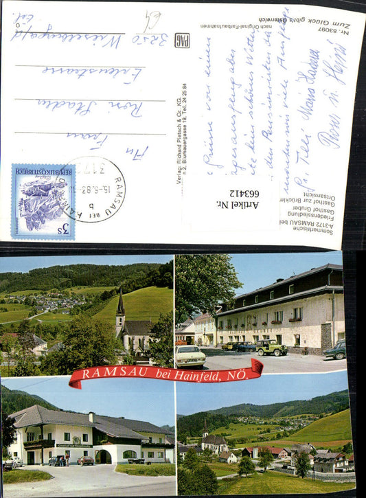 663412,Mehrbild Ak Ramsau b. Hainfeld Friedenssiedlung Gasthof Gruber