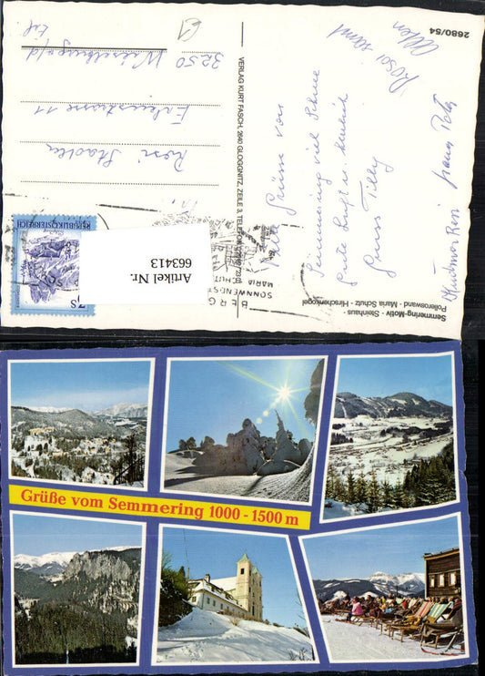 663413,Semmering Polleroswand Maria Schutz Hirschenkogel Winteransicht