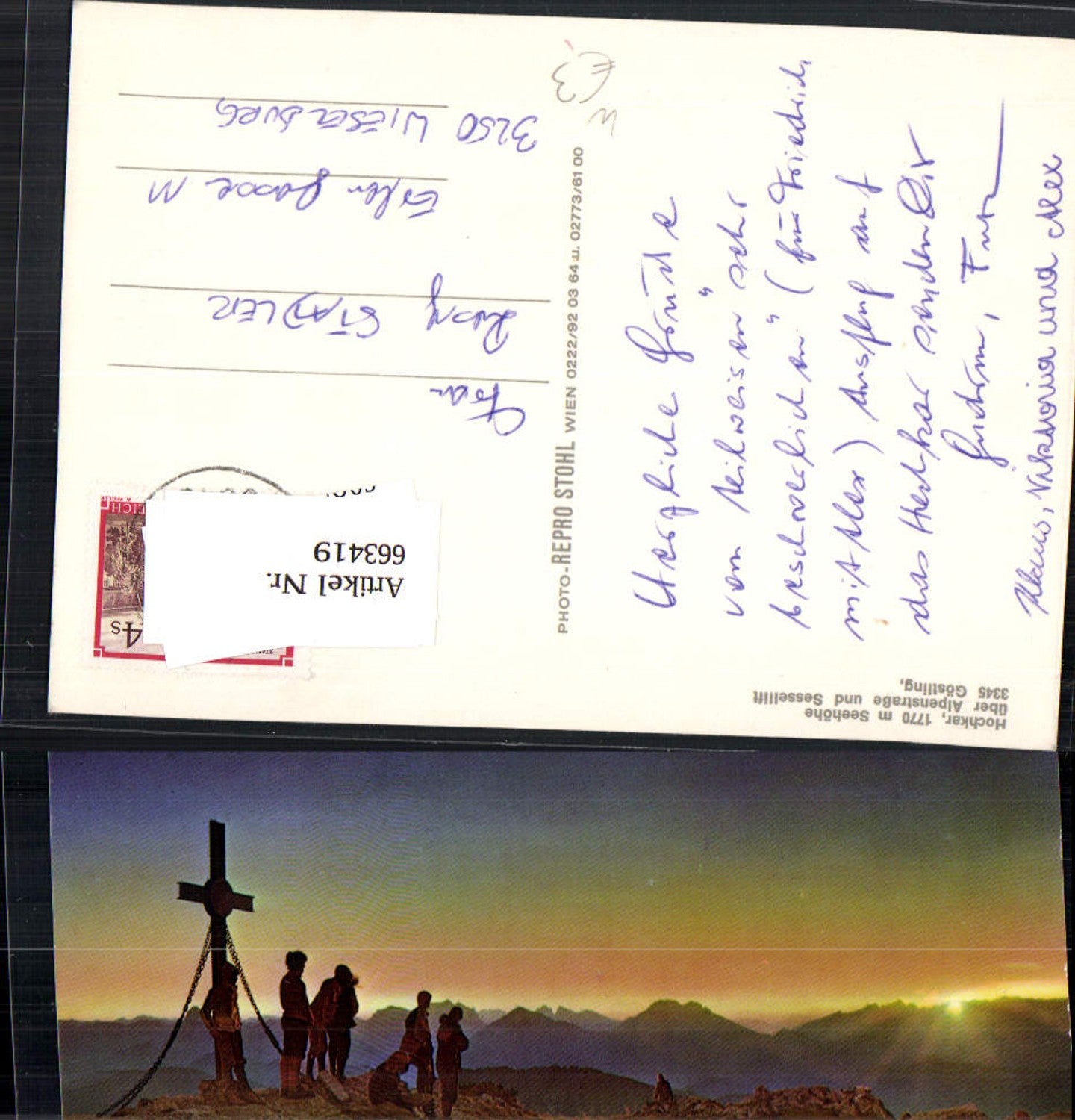 663419,Hochkar Gipfelkreuz b. Göstling a. d. Ybbs