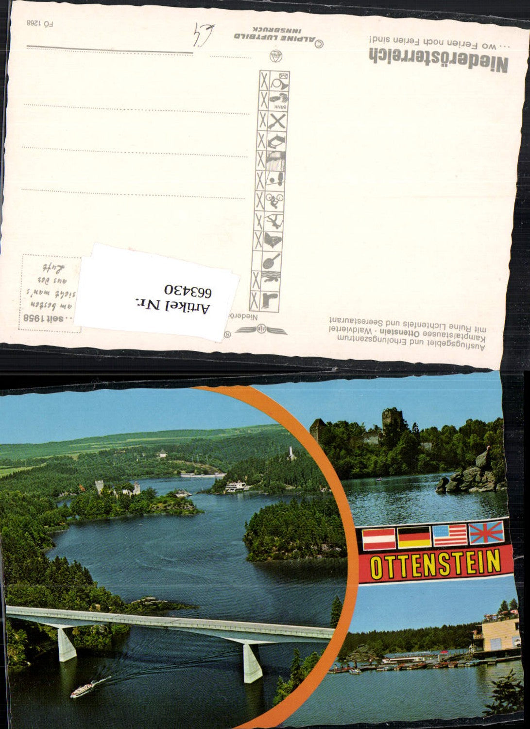 663430,Mehrbild Ak Ottenstein Stausee Ruine Lichtenfels Rastenfeld