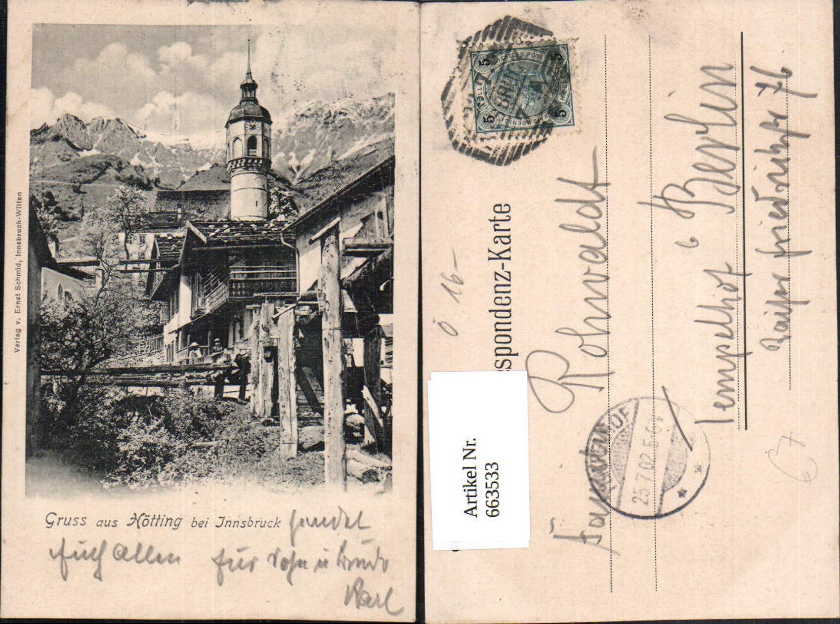 Alte Ansichtskarte – Old Postcard