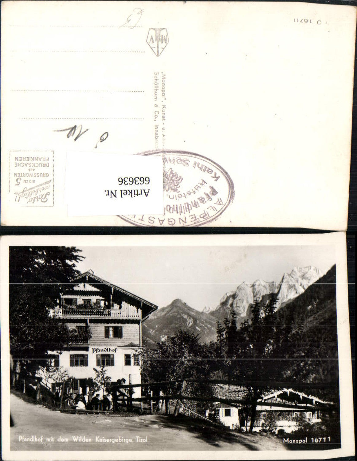 Alte Ansichtskarte – Old Postcard