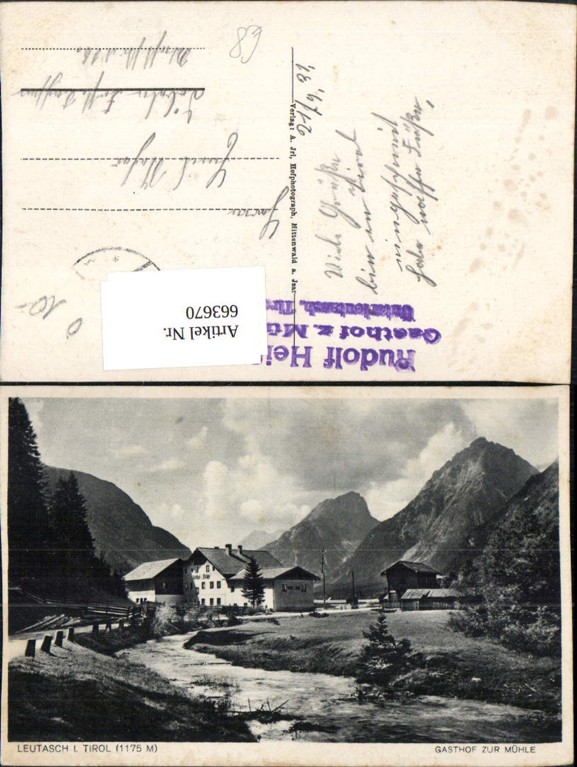 Alte Ansichtskarte – Old Postcard