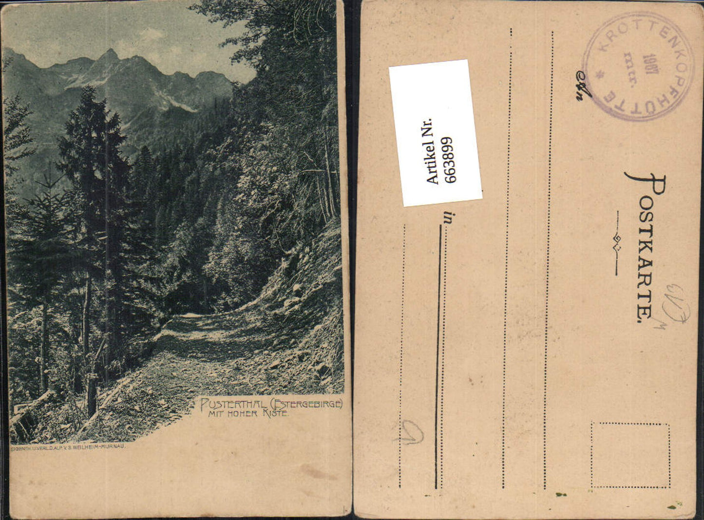 Alte Ansichtskarte – Old Postcard