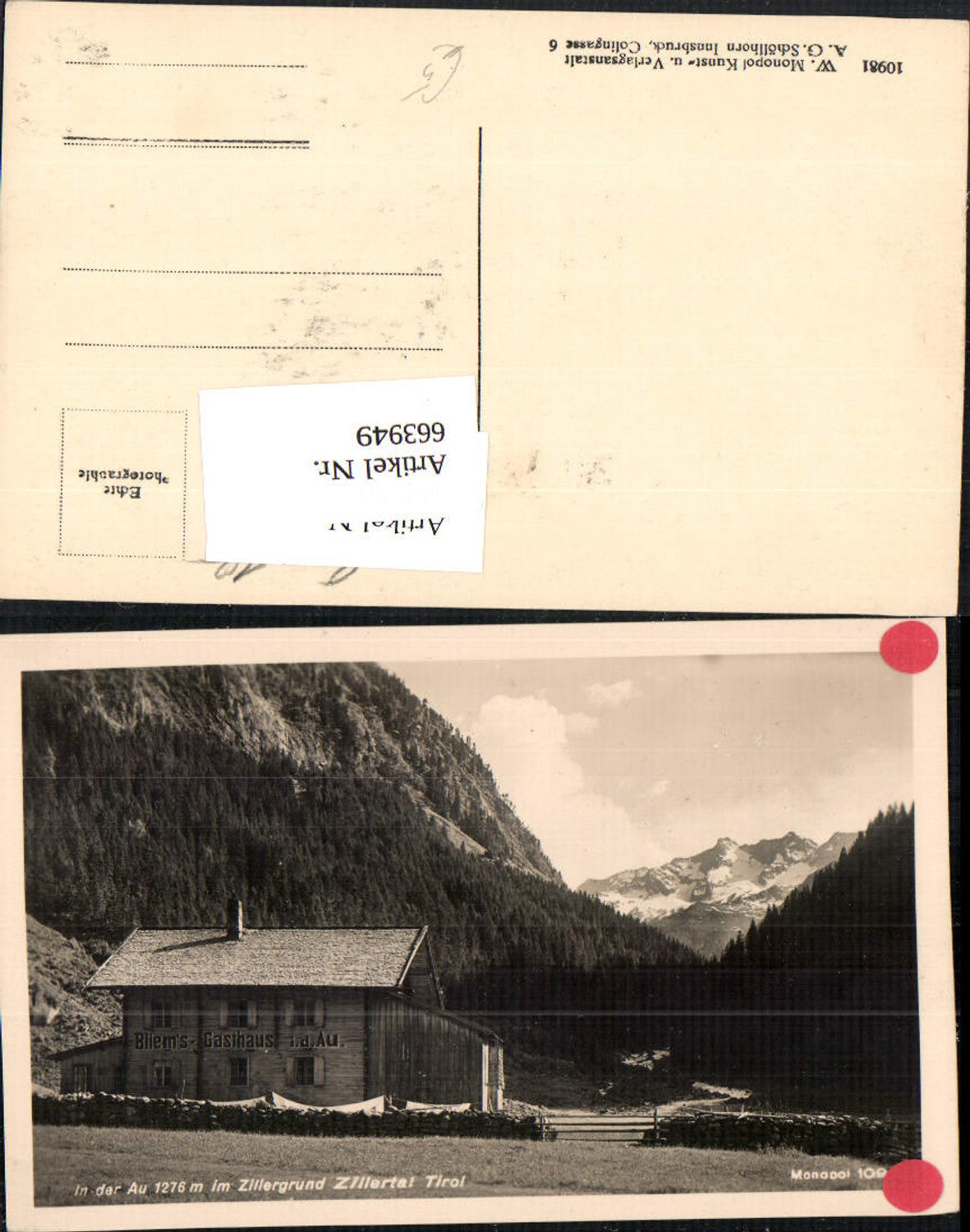 Alte Ansichtskarte – Old Postcard