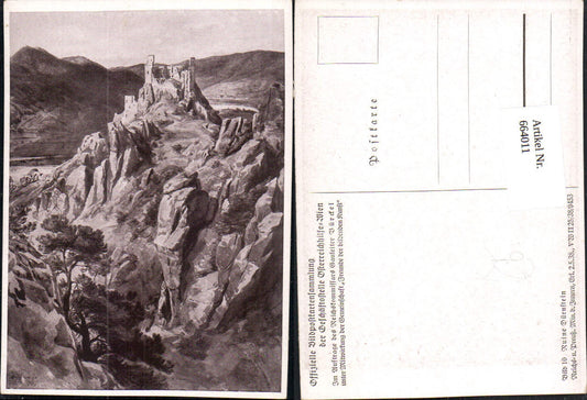 664011,Künstler AK Dürnstein in der Wachau