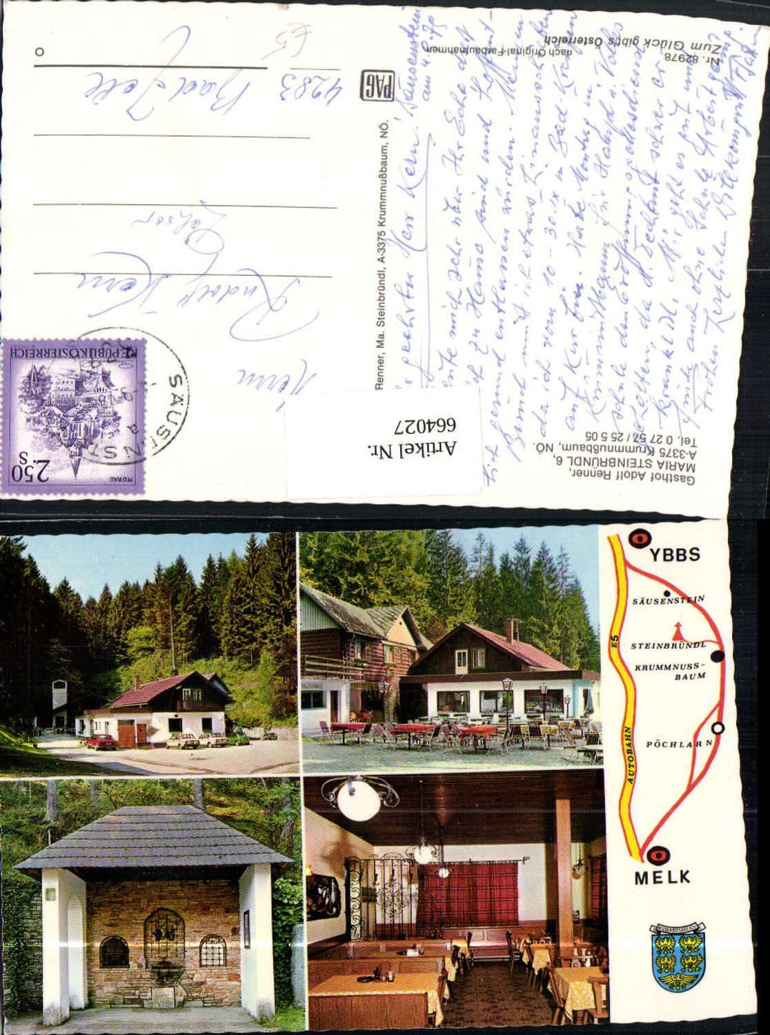 664027,Mehrbild Ak Krummnußbaum Gasthof Renner Maria Steinbründl