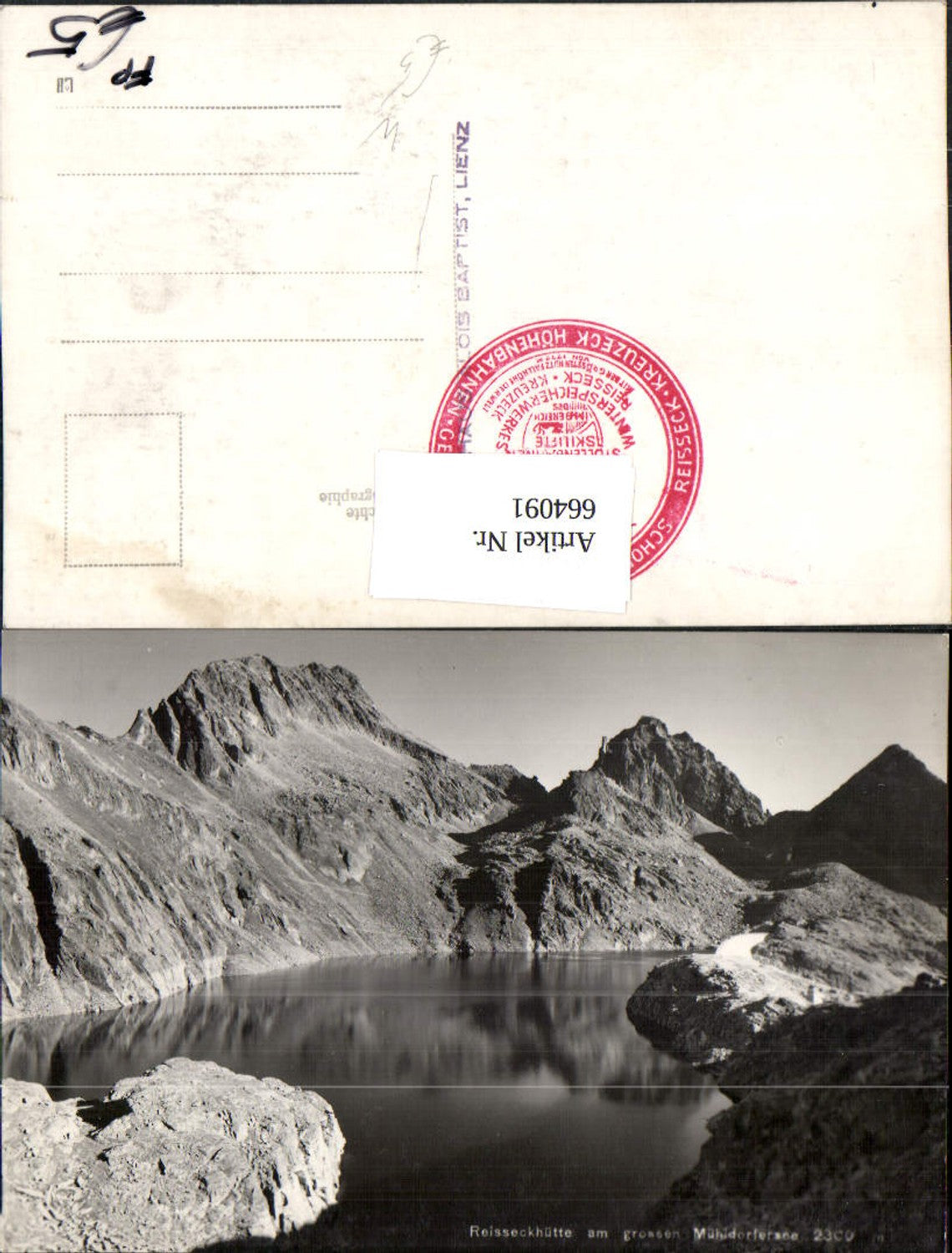 664091,Foto Ak Reißeckhütte a. grossen Mühldorfersee Mühldorf