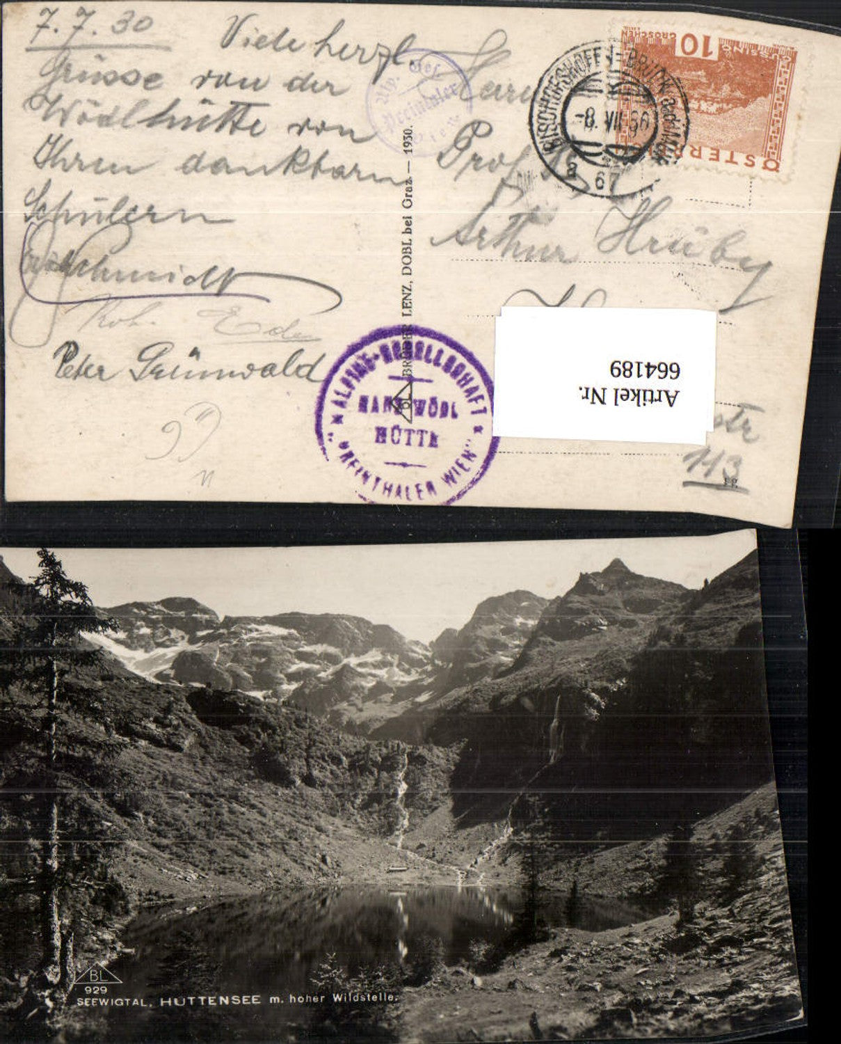 Alte Ansichtskarte – Old Postcard