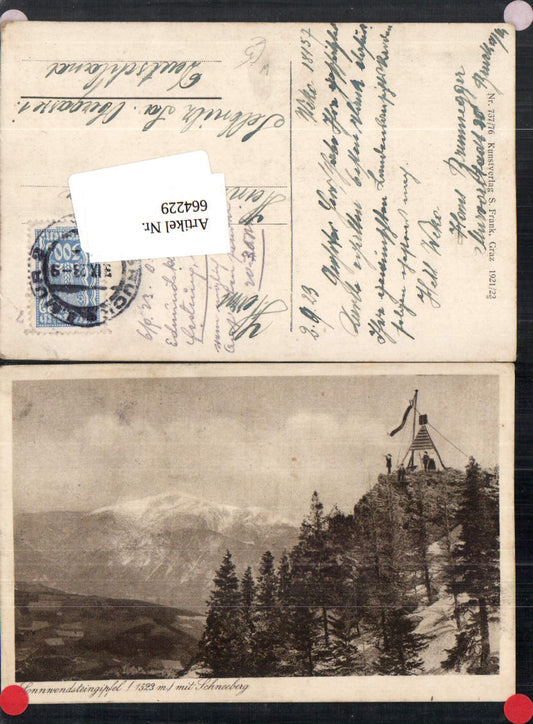 664229,Sonnwendsteingipfel m. Schneeberg Maria Schutz Schottwien