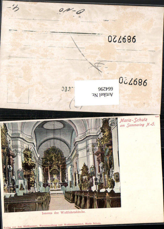 664296,Maria Schutz am Semmering Kirche Innen