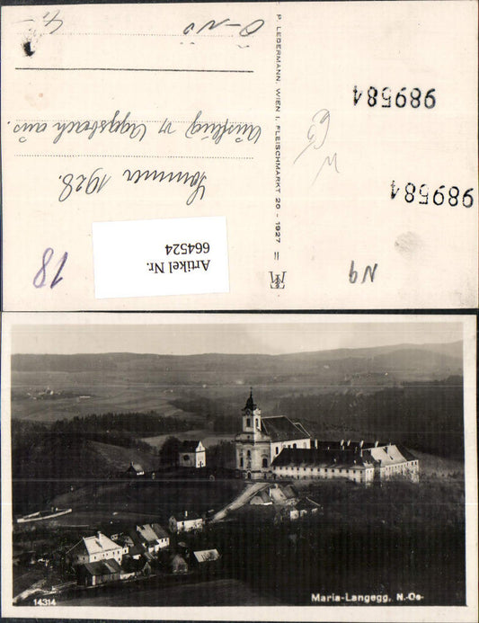 664524,Foto Ak Maria Langegg Bergern im Dunkelsteinerwald