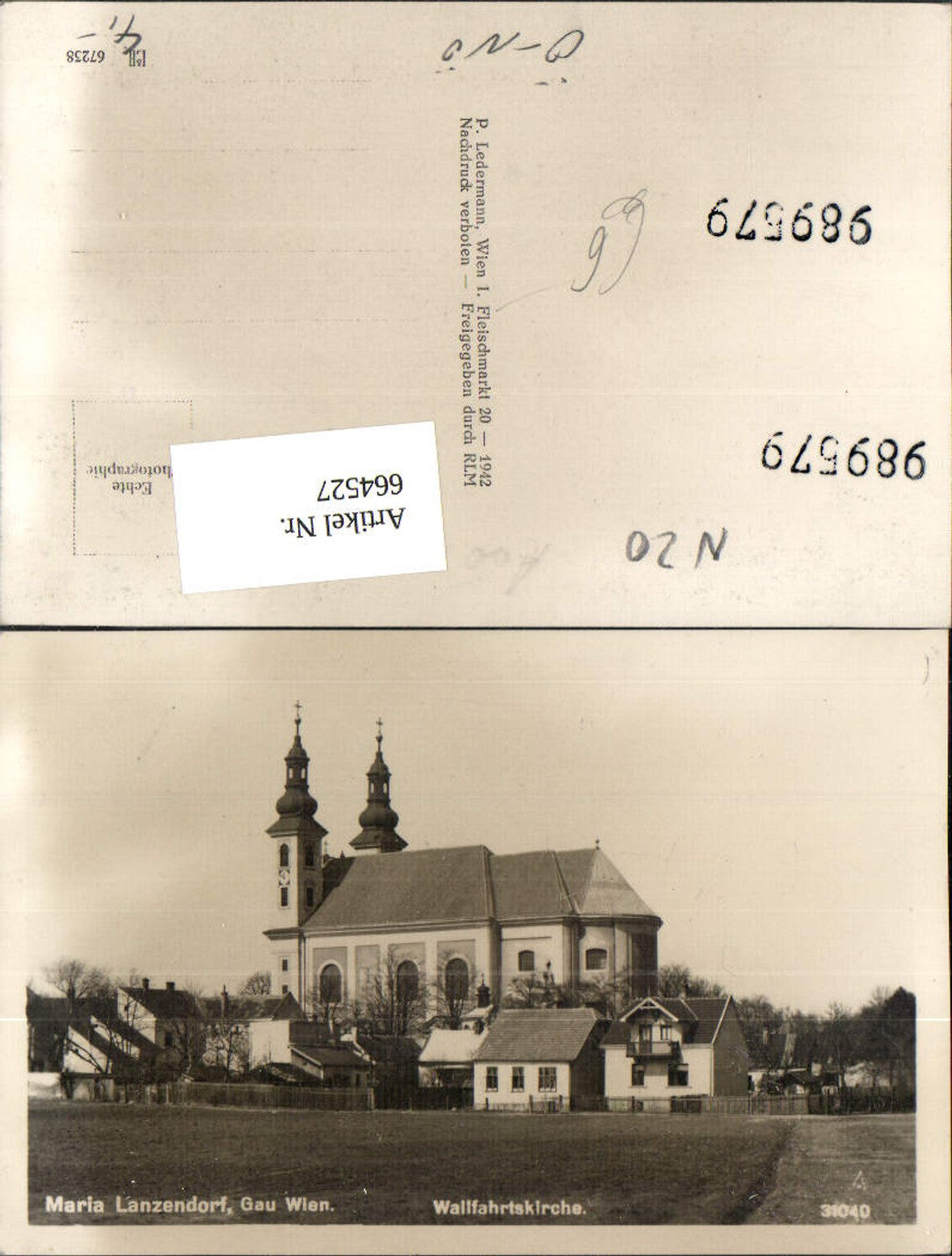 664527,Foto Ak Maria Lanzendorf Wallfahrtskirche