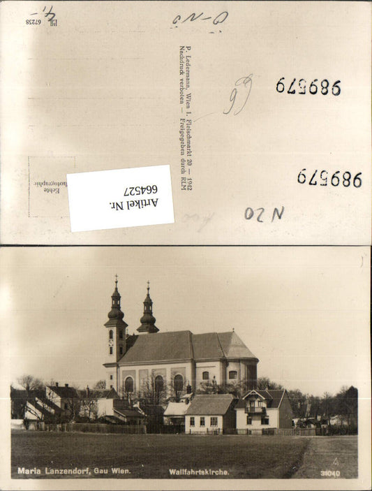 664527,Foto Ak Maria Lanzendorf Wallfahrtskirche