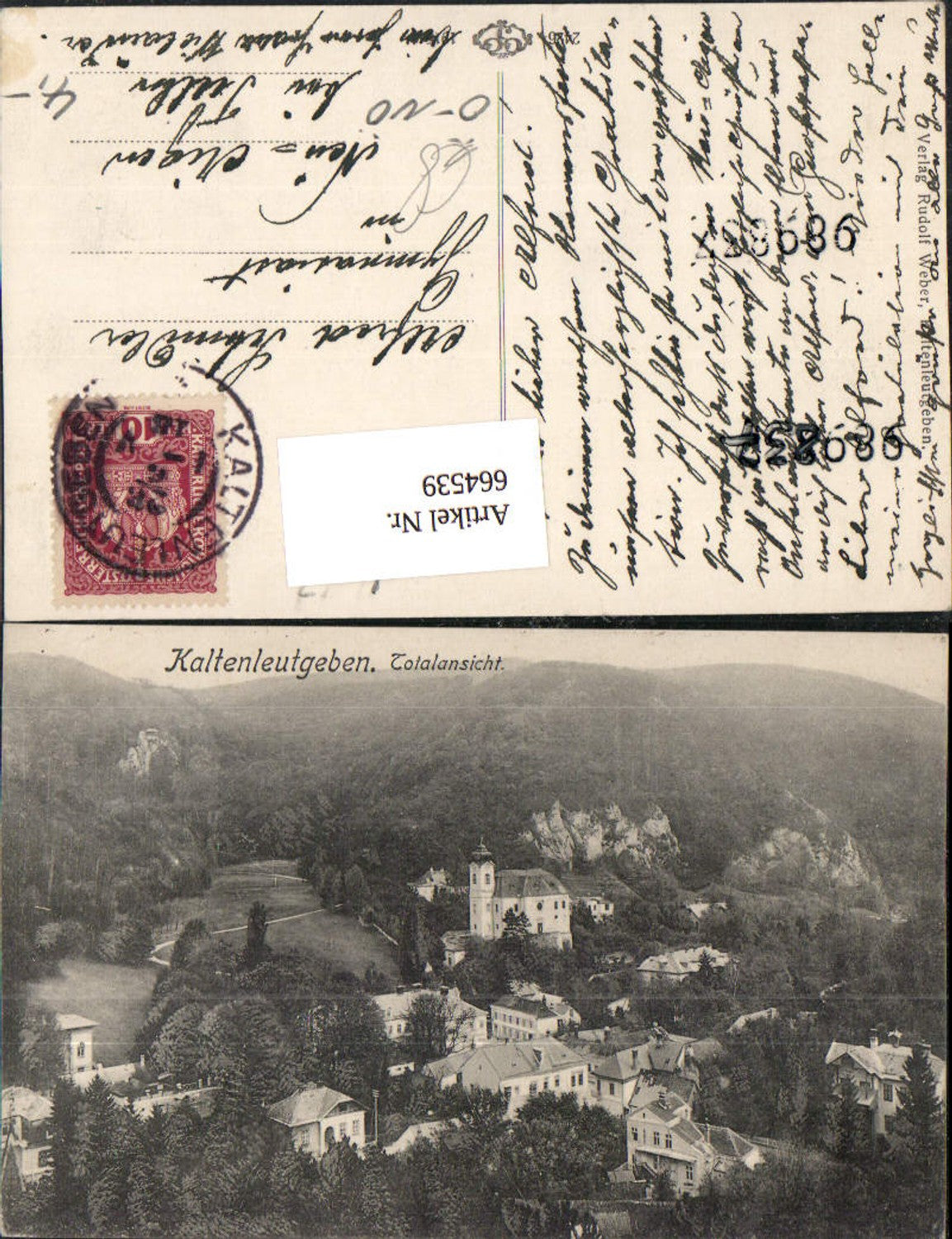 664539,Foto Ak Kaltenleutgeben Totalansicht