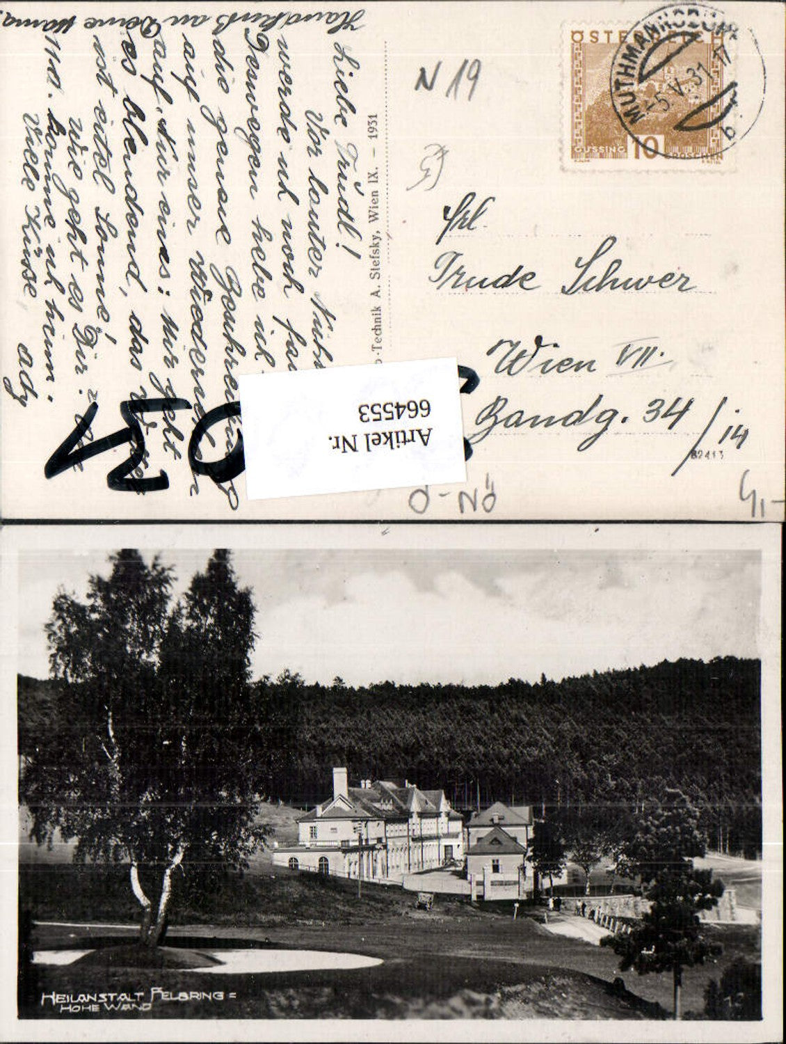 Alte Ansichtskarte – Old Postcard
