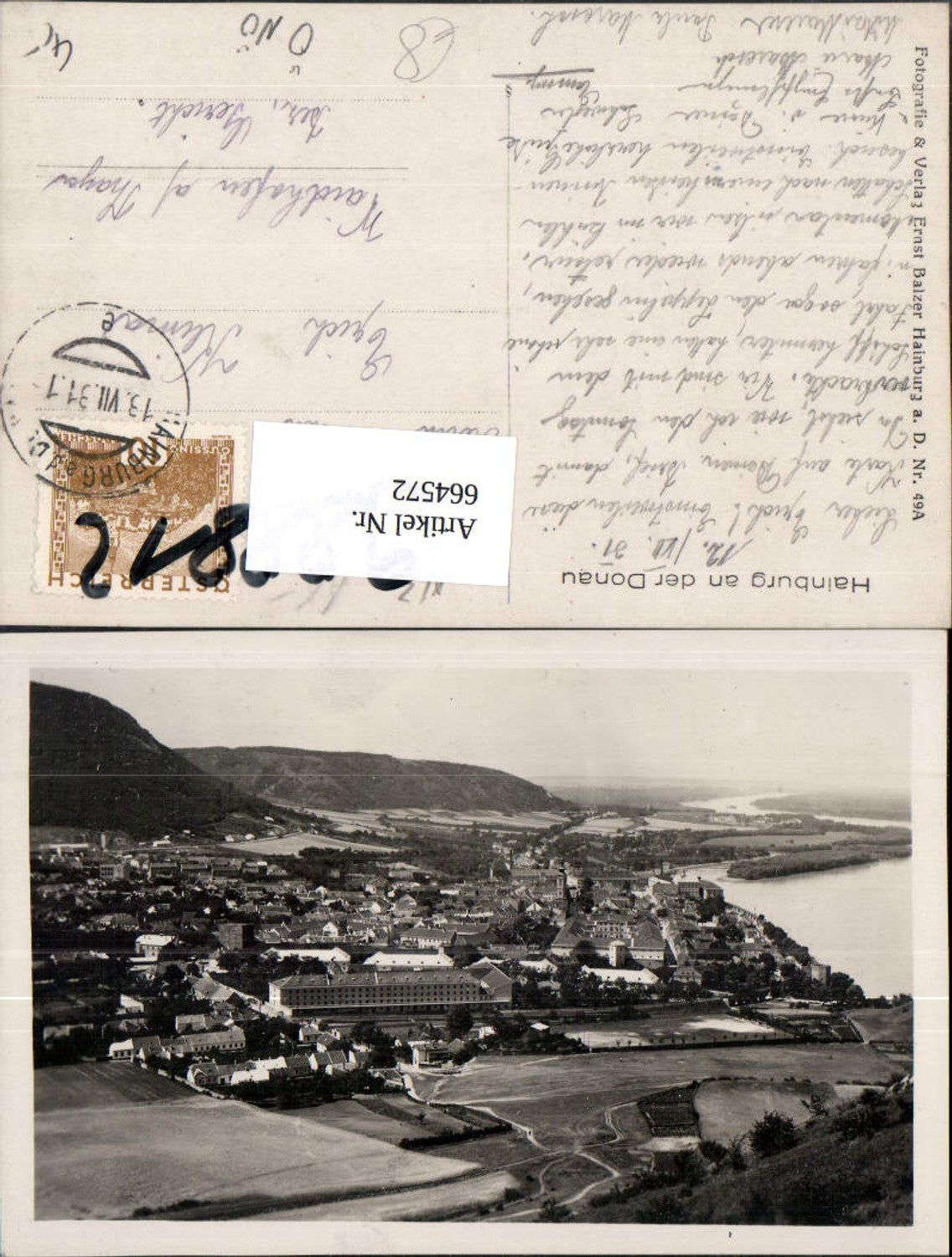 664572,Foto Ak  a. d. Donau