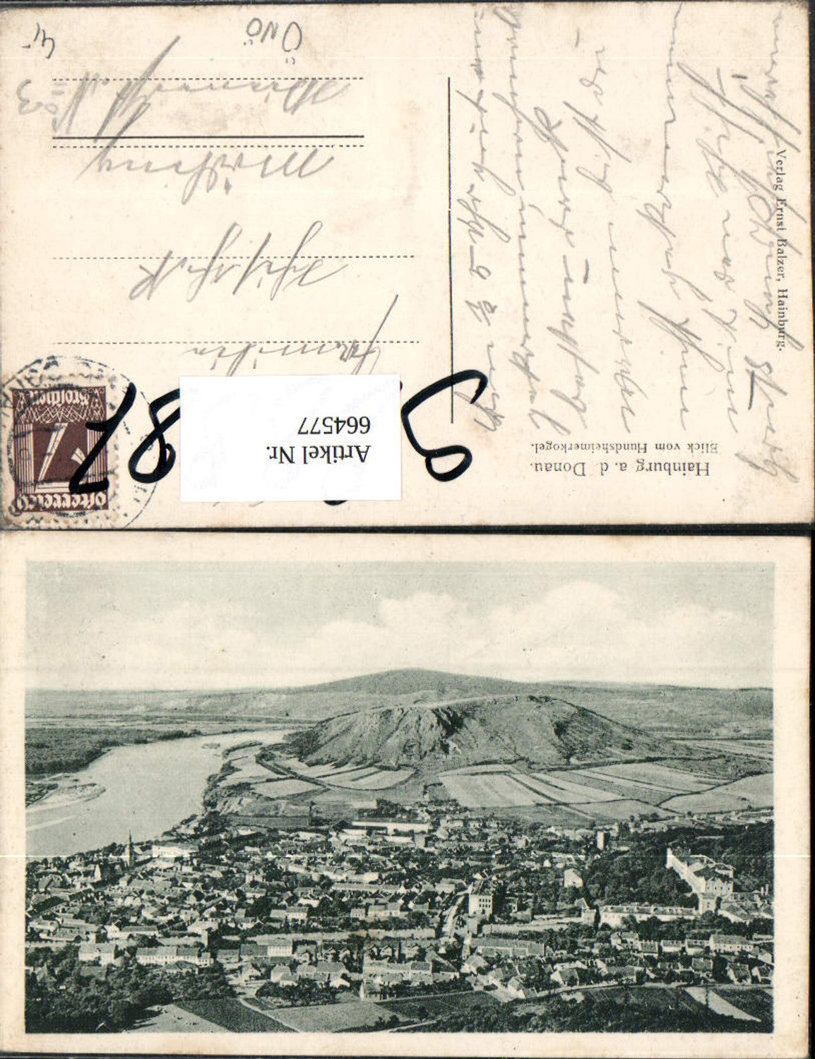 664577,Hainburg a. d. Donau Blick v. Hundsheimerkogel