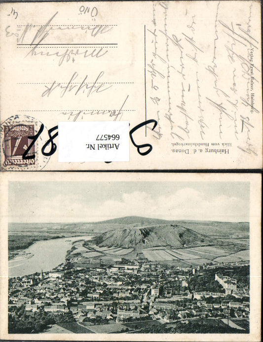 664577,Hainburg a. d. Donau Blick v. Hundsheimerkogel