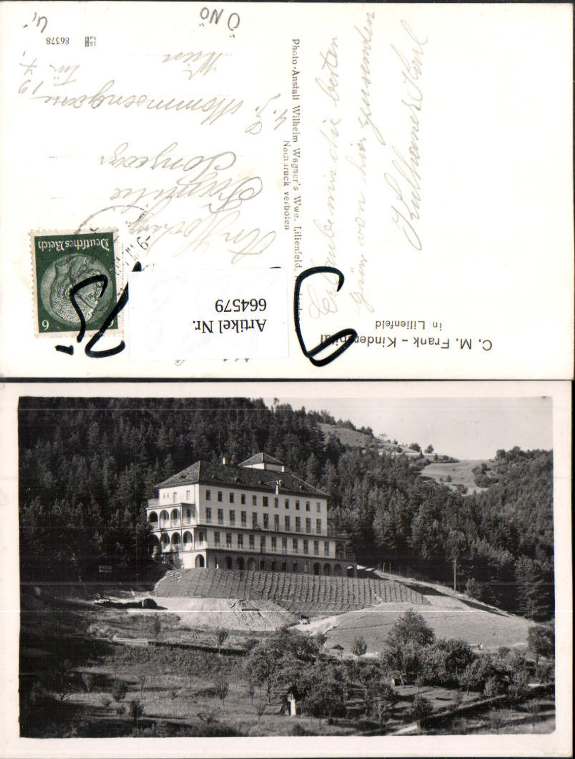 664579,Foto Ak Lilienfeld C.M. Frank Kinderspital