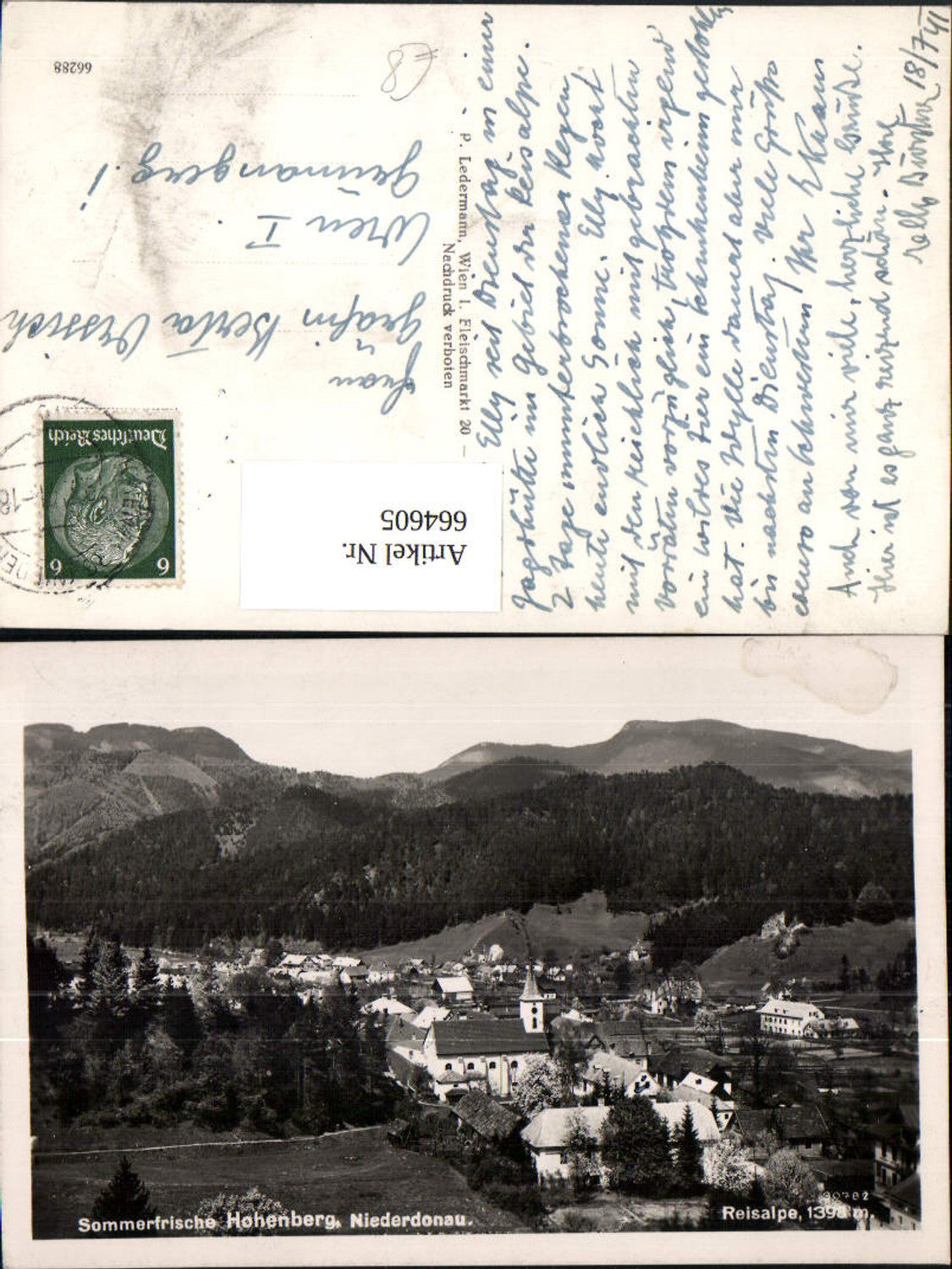664605,Foto Ak Hohenberg Reisalpe