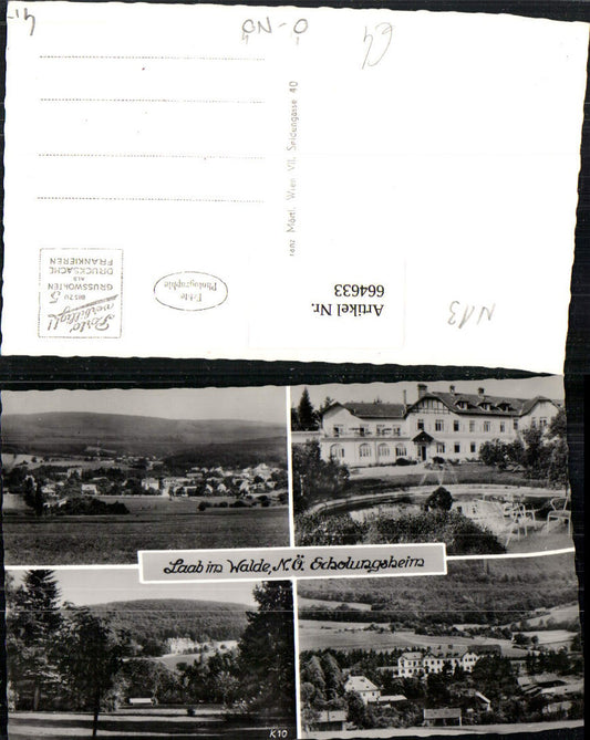 664633,Mehrbild Ak Laab im Walde Erholungsheim