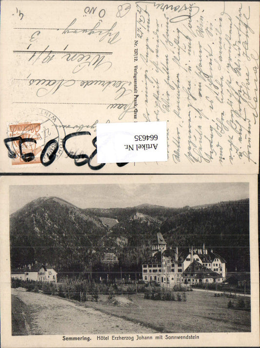 664635,Semmring Hotel Erzherzog Johann mit Sonnwendstein