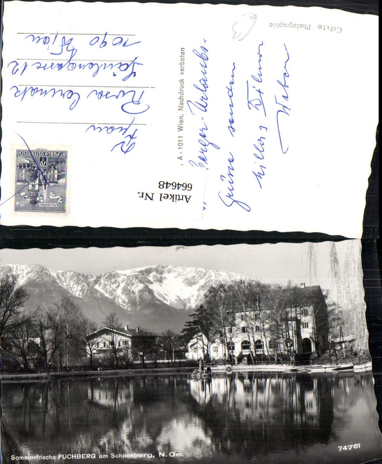 664648,Foto Ak Puchberg a. Schneeberg