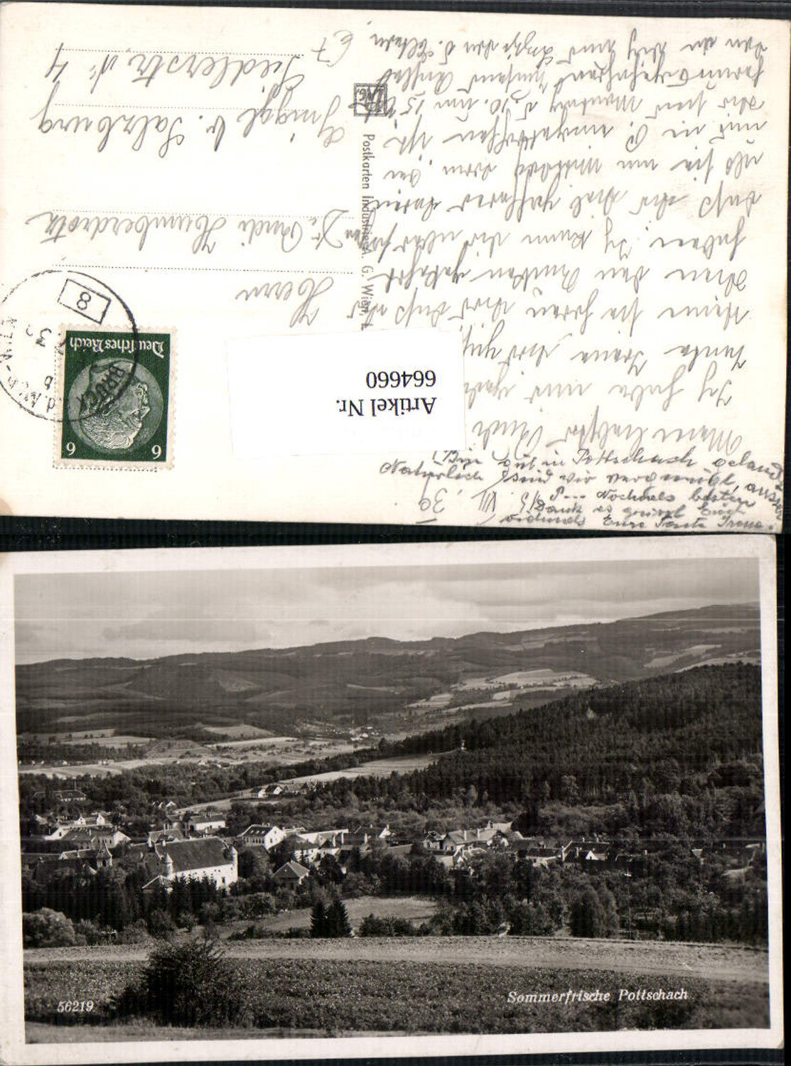 664660,Foto Ak Pottschach Ternitz Totale
