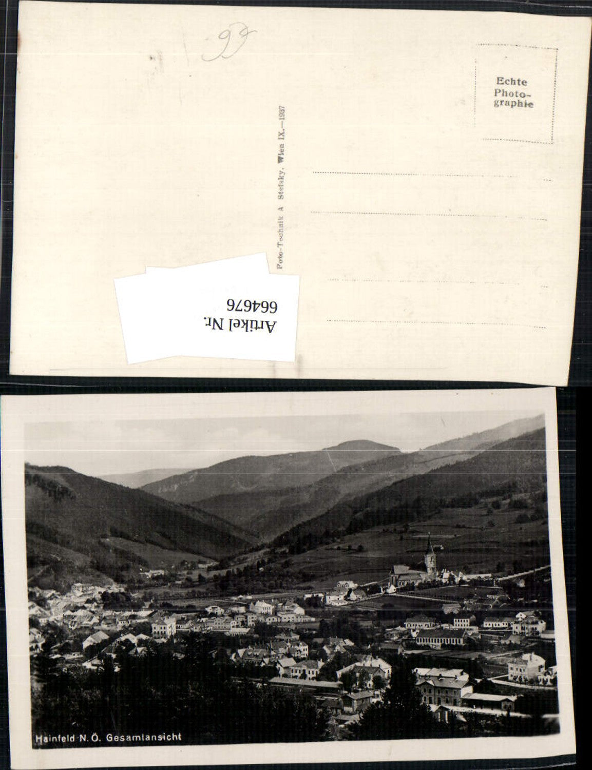 664676,Foto Ak Hainfeld Gesamtansicht