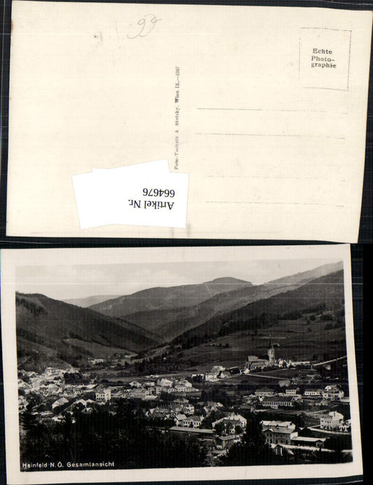 664676,Foto Ak Hainfeld Gesamtansicht