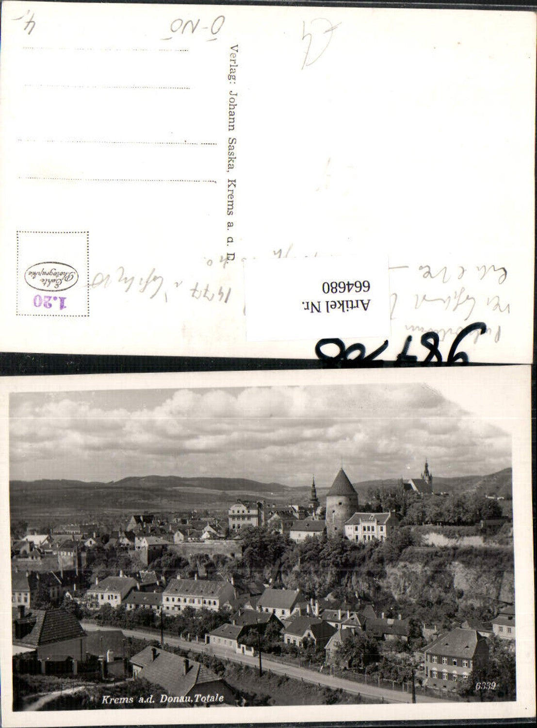 664680,Foto Ak Krems a. d. Donau Totale