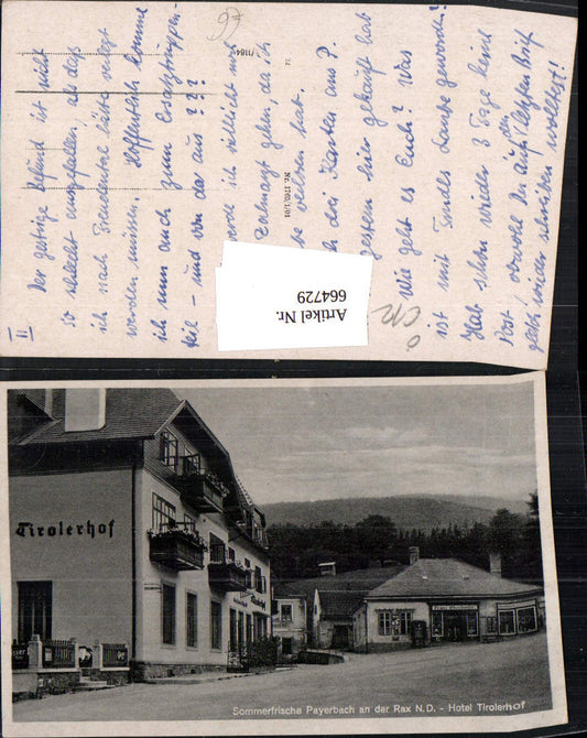 664729,Payerbach a. d. Rax Hotel Tirolerhof
