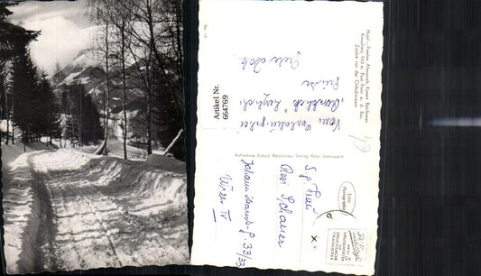 664769,Foto Ak Prein Reichenau a. d. Rax Hotel Pension Almrausch i. Winter