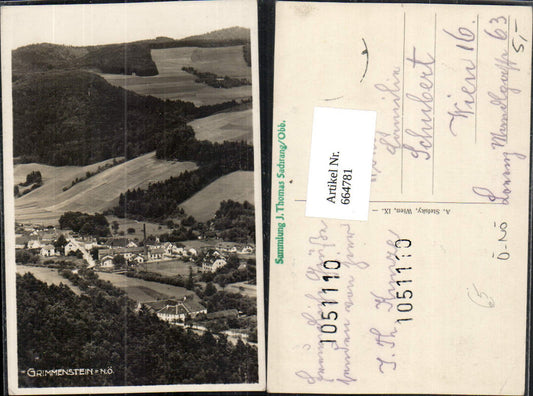 664781,Foto Ak Grimmenstein Totale