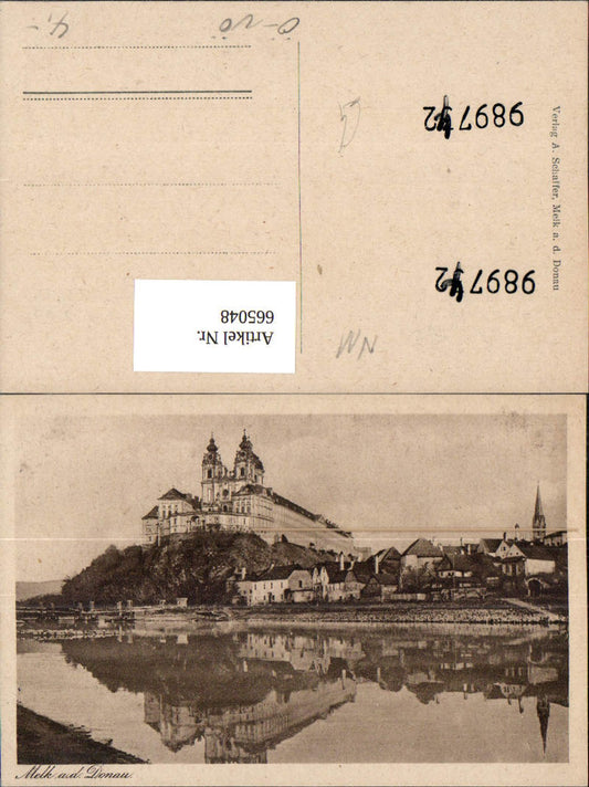 665048,Melk a. d. Donau Ansicht mit Stift