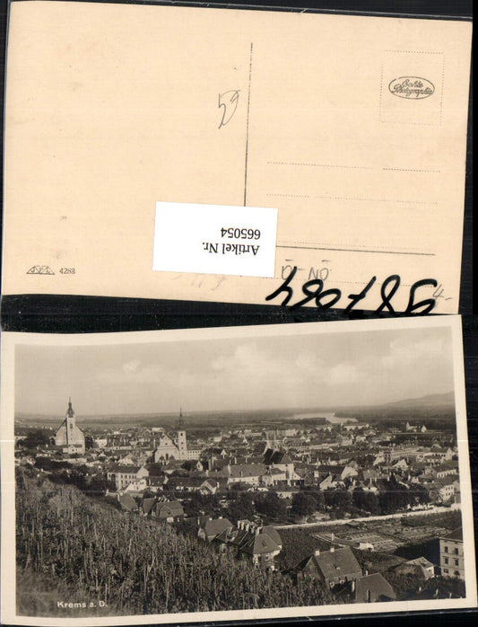 665054,Foto Ak Krems a. d. Donau Ansicht