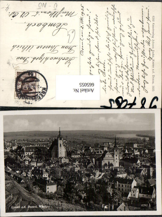 665055,Foto Ak Krems a. d. Donau Wachau Ansicht