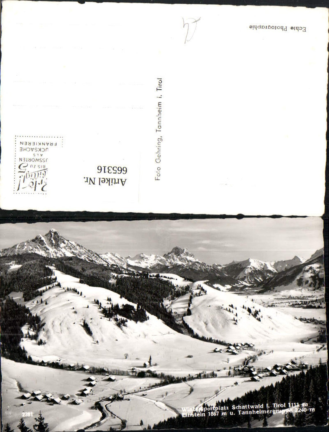 Alte Ansichtskarte – Old Postcard