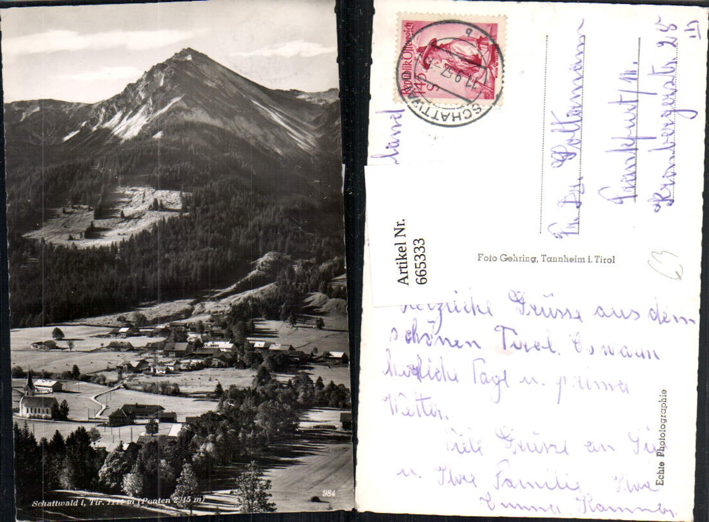 Alte Ansichtskarte – Old Postcard